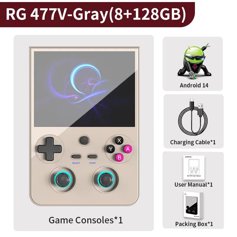 ANBERNIC RG477V Console Gaming Portable 4.7" Android 14 - Processeur Dimensity 8300