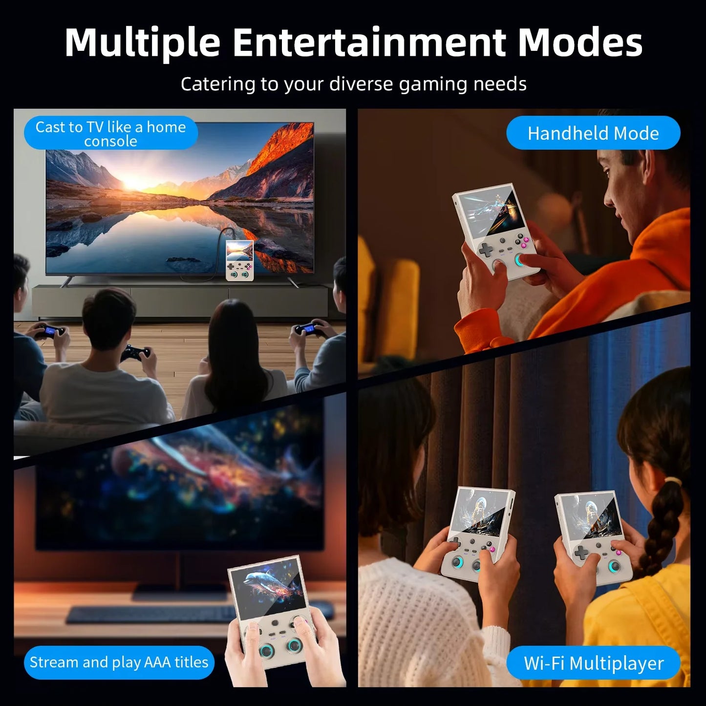 ANBERNIC RG477V Console Gaming Portable 4.7" Android 14 - Processeur Dimensity 8300